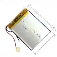 3.7V Rechargeable polymer lithium battery 2000mAh For mobile power massager battery factory 704050