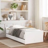 Berkfield Home Bed Frame with Drawers without Mattress White 90x190 cm Single