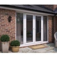 ATT Fabrications Limited Model 6 French Door (dual Handle) &x2 Wide Sidelites - White - Lh Master Open Out - 2990Mm X 2090Mm - (including Cill & Vent)