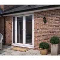 ATT Fabrications Limited Model 4 French Door (dual Handle) & X1 Narow Sidelite - White - Lh Master Open Out - 1490Mm X 2090Mm (including Cill & Vent)