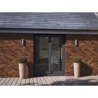 ATT Fabrications Limited Model 6 Patio Door - Grey/White - 2 Door Xo Left Panel Slides - 1790Mm X 2090Mm - (including Cill & Vent)