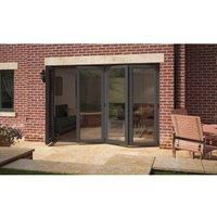 ATT Fabrications Limited Model 10 Bi-fold Door - Grey/White - 4-1-3 - 2990Mm X 2090Mm - (including Cill & Vent)