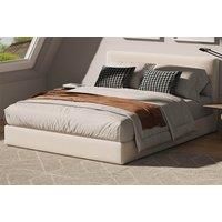 Luxe Linen Bed Frame With Headboard - 2 Sizes & 2 Colours