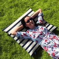 rucomfy Nautical Stripe Indoor Outdoor Floor Cushion