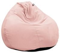 rucomfy Beanbags Velvet Slouchbag Bean Bag - Luxury Plush Living Room or Bedroom Beanbag Chair for Teens and Adults - Premium Home Furniture Seating - D80cm x H110cm (Pink)