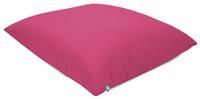 rucomfy Beanbags Square Floor Cushion Large Indoor/Outdoor Bean bag - Use As Large Pillow or Chair - Water Resistant and Durable - L70cm x W70cm (Cerise Pink)