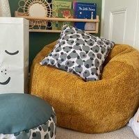 rucomfy Beanbags rucomfy Kids Slouchbag Bean Bag - Waffle - Mustard, Yellow