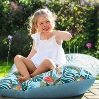Rucomfy Jungle Birds Floor Cushion Beanbag Indoor/Outdoor
