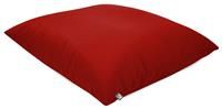 rucomfy Beanbags Square Floor Cushion Large Indoor/Outdoor Bean bag - Use As Large Pillow or Chair - Water Resistant and Durable - L70cm x W70cm(Red)