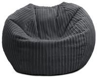 rucomfy Beanbags Jumbo Cord Kids Mini-Slouch Bean Bag Chair - Pre-Filled - Hard Wearing - Machine Washable - 60cm x 80cm (Slate Grey)