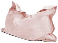rucomfy Beanbags Extra Large Luxurious Velvet Squashy Squarbie Bean Bag. Use as Cushion, Chair or Lounger. 160 x 120cm (Pink)