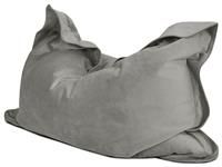 rucomfy Beanbags Extra Large Luxurious Velvet Squashy Squarbie Bean Bag. Use as Cushion, Chair or Lounger. 160 x 120cm (Pebble Grey)