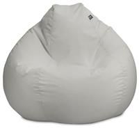 rucomfy Beanbags Large Indoor/Outdoor Slouchbag Bean Bag Chair. Adult Garden Seat. Water Resistant & Durable. Pre-filled - 80 x 110cm (Platinum)