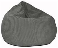 rucomfy Beanbags Large Jumbo Cord Slouchbag Bean Bag Chair - Pre-Filled - Hard Wearing - Machine Washable - 110cm x 80cm & 11cu ft. Approximately. (Slate Grey)