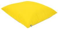rucomfy Beanbags Square Floor Cushion Large Indoor/Outdoor Bean bag - Use As Large Pillow or Chair - Water Resistant and Durable - L70cm x W70cm(Yellow)