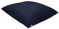 rucomfy Beanbags Square Floor Cushion Large Indoor/Outdoor Bean bag - Use As Large Pillow or Chair - Water Resistant and Durable - L70cm x W70cm(Navy)
