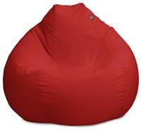 rucomfy Beanbags Large Indoor Outdoor Slouchbag Bean Bag. Pre Filled Outside Garden Chair. Water Resistant & Durable - 80 x 110cm (Red)