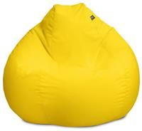 rucomfy Beanbags Large Indoor/Outdoor Slouchbag Bean Bag Chair. Adult Garden Seat. Water Resistant & Durable. Pre-filled - 80 x 110cm (Yellow)