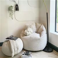 rucomfy Fabric Snug Cinema Bean Bag Chair - Oatmeal