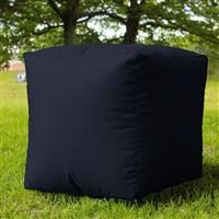 rucomfy Indoor Outdoor Cube Bean Bag - Navy