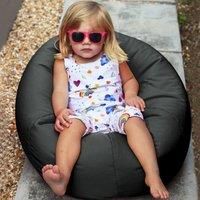 rucomfy Beanbags Small Kids Indoor / Outdoor Bean Bag. Childrens Outside Garden Chair. Pre-Filled Water Resistant & Durable. 50cm x 65cm (Slate Grey)