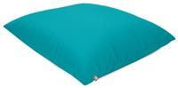 rucomfy Beanbags Indoor/Outdoor Large Square Floor Cushion Beanbag - Use As Cushion, Pillow or Chair - Water Resistant - L72cm x W72cm (Turquoise)