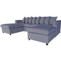 Finley Corduroy 3 Or 4 Seater Sofa With 1 Or 2 Footstools - 3 Colours