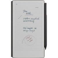 reMarkable Paper Pro Move - Leather Folio Bundle | Ultraportable Colour 7.3" Paper Tablet with Marker Plus Pen with Eraser, and a Book Folio Cover in Black Leather