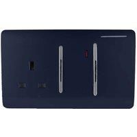 Trendiswitch 13A Cooker Swt & Socket Navy