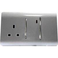 Trendiswitch 13Amp Cooker Switch & Socket Std Silver