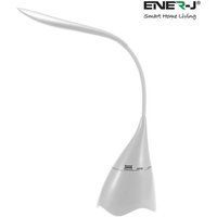 Ener-J LED Desk Lamp with Bluetooth Speaker - White