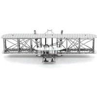 Metal Earth Wright Brothers Airplane 3D Puzzle STEM Building Set - Ages 14+, Educational, Creative Play