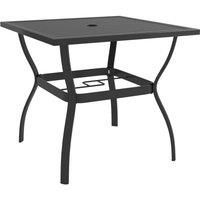 Garden Table Anthracite 81.5x81.5x72 cm Steel
