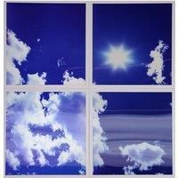 ENER-J Colour Changing And Dimmable Sky Cloud Led Panels 60X60cm 40W 3D Effect (set Of 4 With Remote)