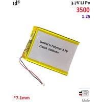 3.7v Polymer 715263 With 1.25 Plug For RG35XX R36S Pda Tablet Digital Products mobile phones handheld game consoles batteries