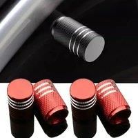 4-piece/set new upgraded car tire valve universal aluminum alloy dust cover Audi Lexus BWM Tesla