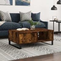 Coffee Table Smoked Oak 90x60x35 cm Engineered Wood
