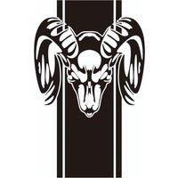 1PCS Cool Design Stripe Creative Graphic Car Truck Stickers for Dodge Rear Lathe Ram 1500 2500 3500 Rebel Mopar Vinyl Decals