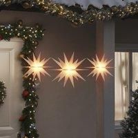 Christmas Lights with LEDs 3 pcs Foldable White