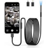 Endoscope Camera with Light 1080P HD Inspection Camera IP67 Waterproof Pipeline Borescope Camera for
