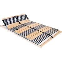 Slatted Bed Base with 42 Slats 7 Zones 140x200 cm