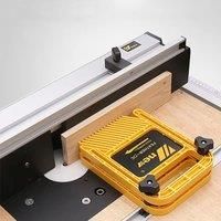 Extended Feather Loc Board Set Woodworking Engraving Machine Double Featherboards Miter Gauge Slot