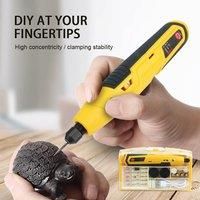 Mini Electric Grinder Pen Portable Handheld DIY Electric Grinder Multifunctional Wood Carving Engraving Machine Jade Polishing