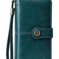 Waterproof Rfid Anti-Magnetic Zipper Wallet With 23 Card Slots