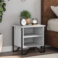 Berkfield Home Bedside Cabinet Grey Sonoma 2 pcs 40x30x40 cm Engineered Wood | Size: 40 x 30 x 40 cm