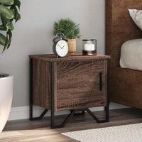 Berkfield Home Bedside Cabinets 2 pcs Brown Oak 40x30x40 cm Engineered Wood | Size: 40 x 30 x 40 cm