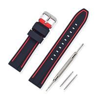 VINBAND Watch Strap Replacement 20mm, 22mm, 24mm,26mm (26mm, Red)