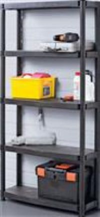 5 Tier Plastic Shelving Unit