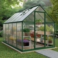 Palram Mythos Green 6 x 10ft Greenhouse  wilko  Garden & Outdoor