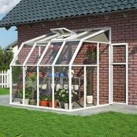 Palram Rion 2 m W x 2.4 m D Sun Room Palram  - White - Size: Large